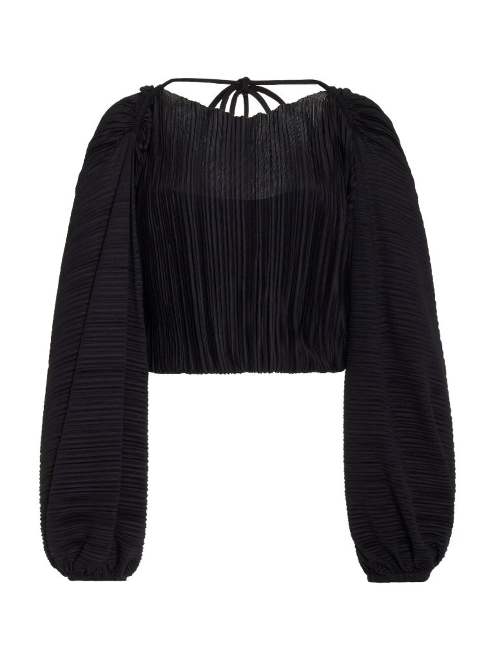 Significant Other Marlie Plissé Cropped Top